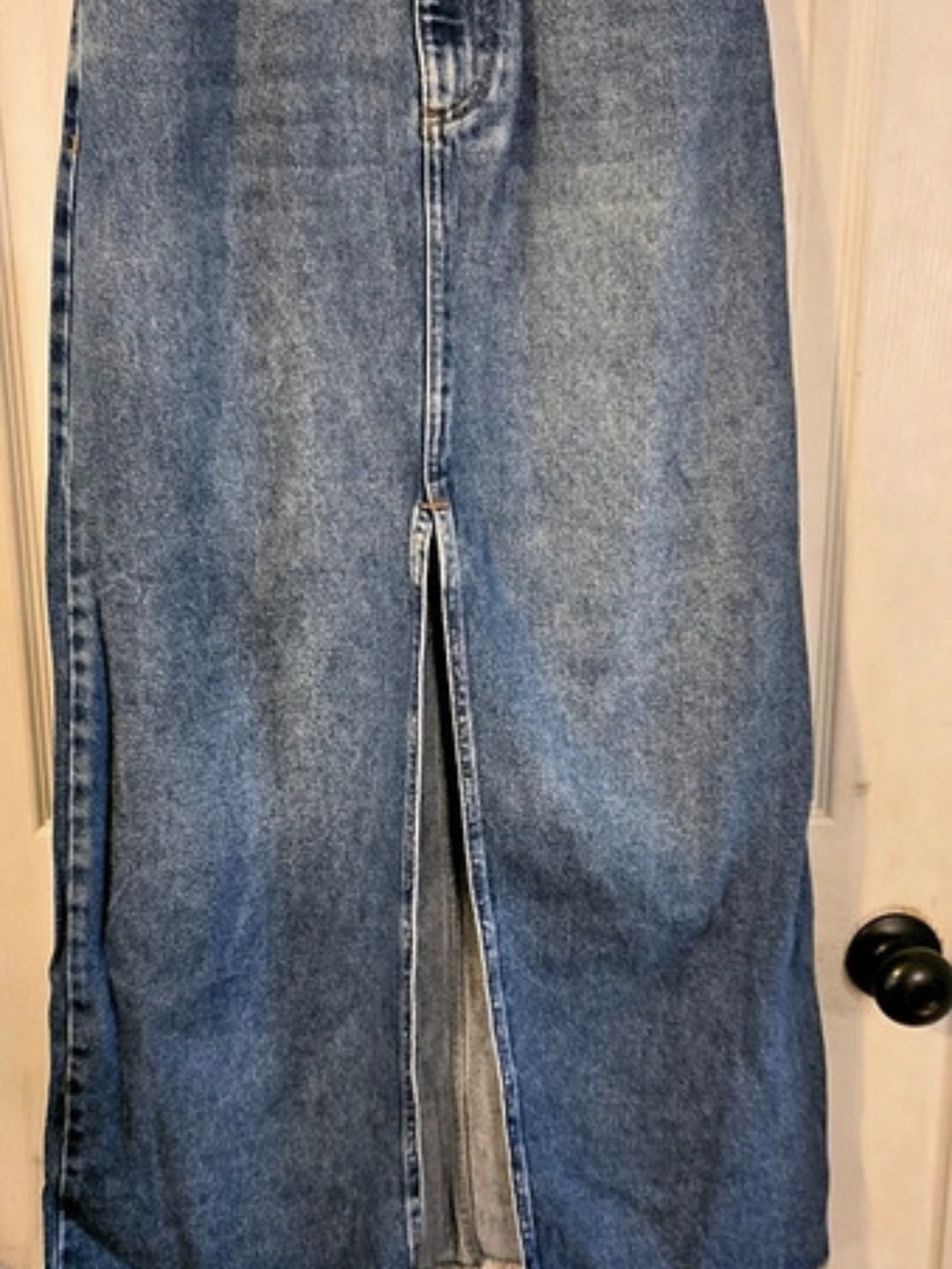 PILCRO Denim Skirt in Blue